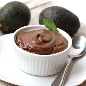 chocolate substitutes: chocolate avocado mousse
